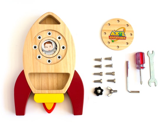 Juego De Destornilladores Montessori De Madera - Tablero De Tornillos, Juguete Educativo Para Niños 3-6 Años