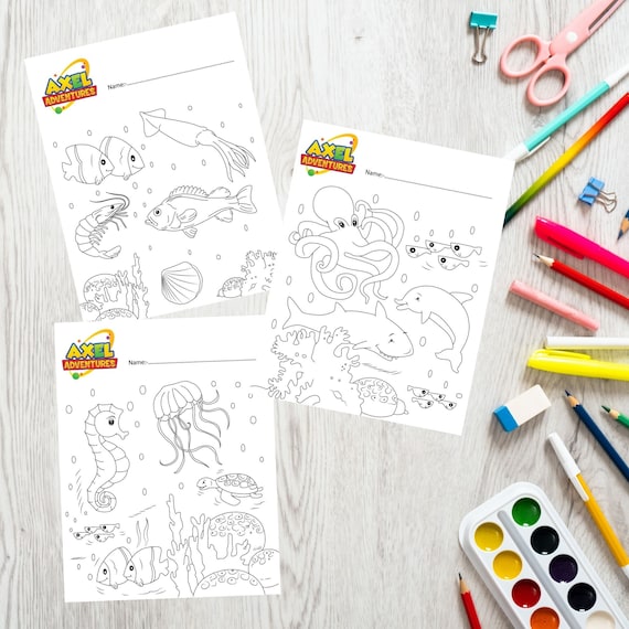 Coloring Sheets for Toddlers Sea world Colouring In Sheets