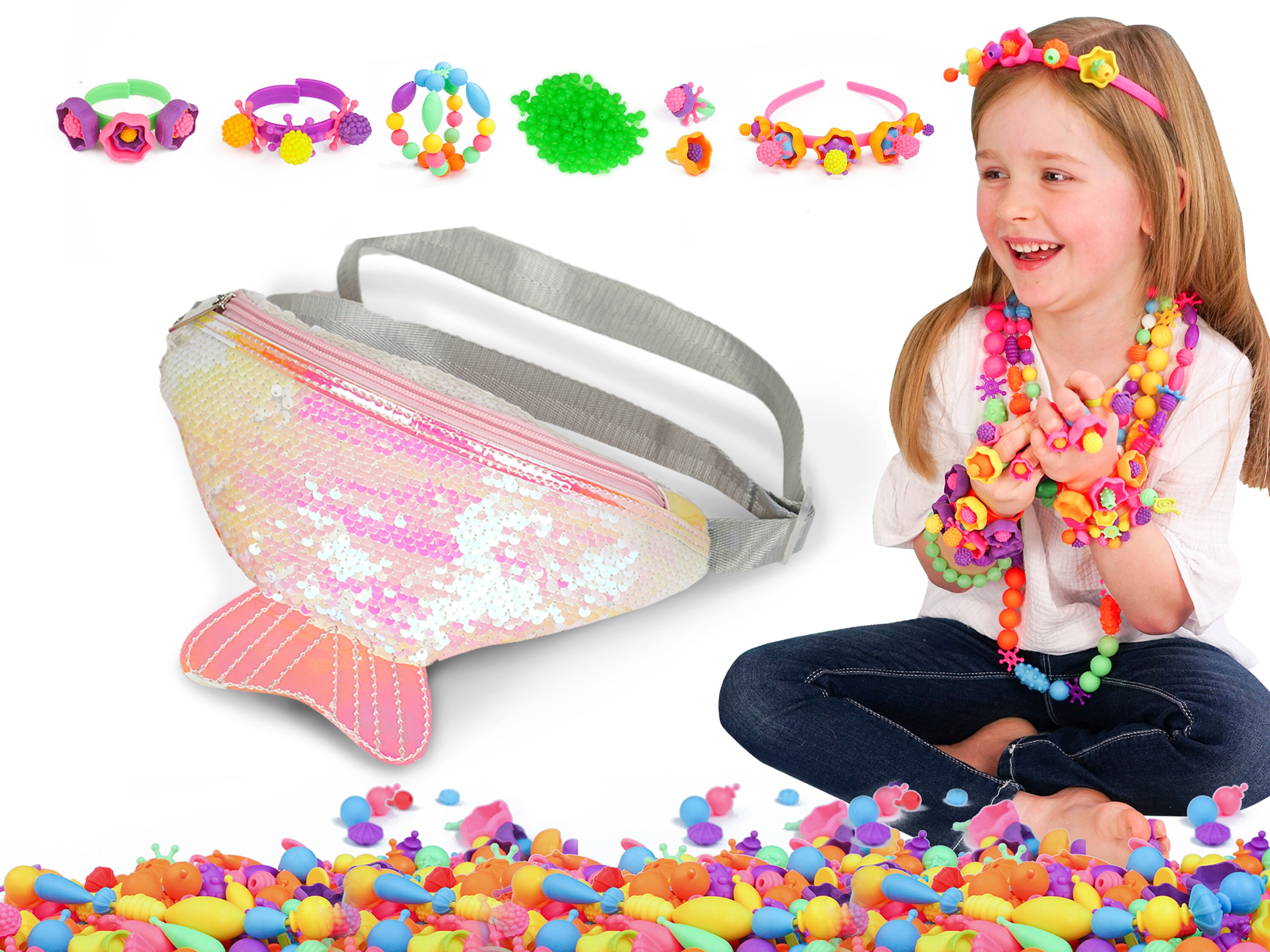 Axel Adventures Snap Pop Beads - 520+PCS - Toddlers Crafts