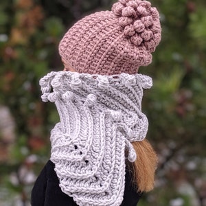 Crochet beanie PATTERN, crochet hat pattern, crochet pom pom beanie for baby kids girls adults, cute winter beanie pattern with chunky yarn image 4