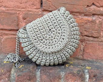 Patrón de bolso a crochet, patrón de bolso a crochet, patrón de bolso redondo, patrones de bolso clutch a crochet, tutorial de bolso de cordón, patrón de bolso