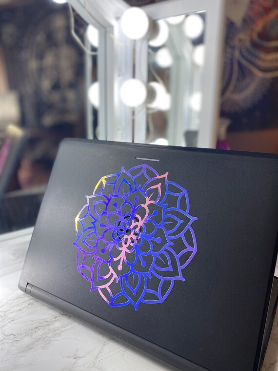 Iridescent firedancercoffee ring decal