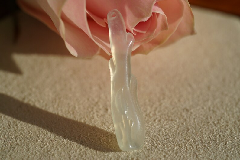 High-end jadeite Customized Natural 100/% untreated Grade-A ice Jadeite branch pendant.No.656