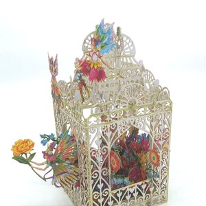 3D Pop Up Card: The Fairy Cage (3D017)