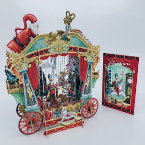 3D Pop Up Christmas Card: Christmas Puppet Theater (X3D025)