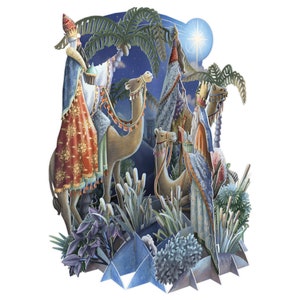 3D Pop Up Christmas Card: Three Kings (XTW031)
