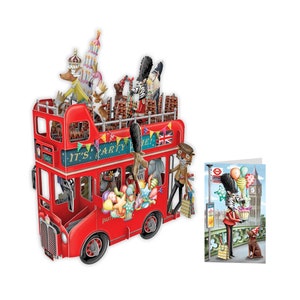 3D Pop Up Card: Party Bus (3D036)