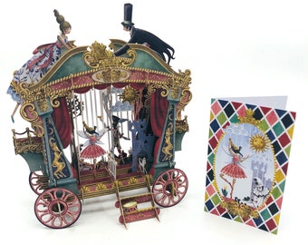 3D Pop Up Card: The Puppet Theater (3D027)