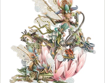 3D Pop Up Card: River Fairy (3D038)