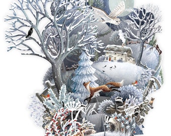 3D Pop Up Christmas Card: Silent Night (XTW026)