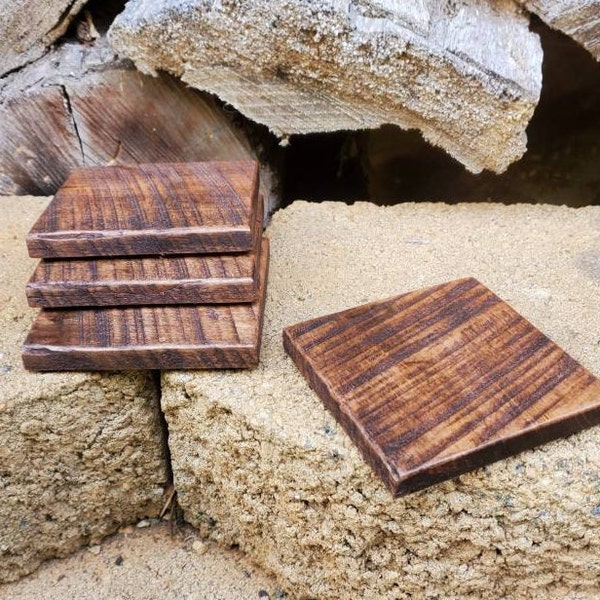 Reclaimed Barnwood Coasters|Wooden Coasters|Rustic Coaster|Weathered Barnwood|Drink Coasters|Set of 4+|Bar|Man cave|Upcycled