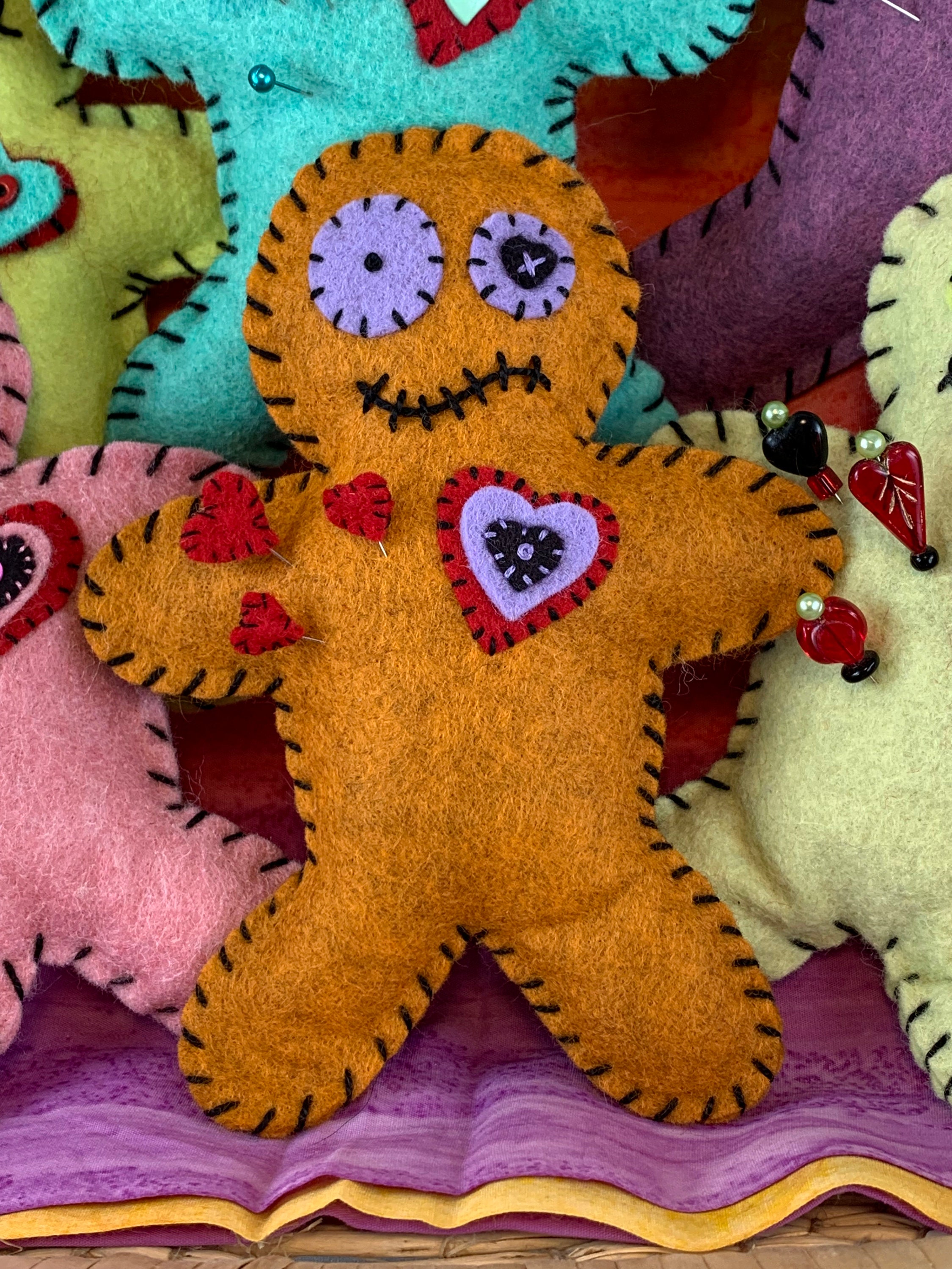 Voodoo Doll Sewing Pattern Felt Love Dolls, Beginner Project (PDF
