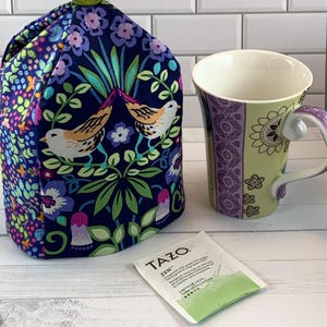 Fabric Mug Cozy Pattern, Coffee Cup Cover, Quilted Tea Cup Cosy, Fat Quarter Sewing Pattern, PDF Instant Digital Download, SVG Pattern