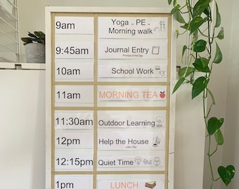 Homeschool Routine/ Chart/ Planer für Grundschüler