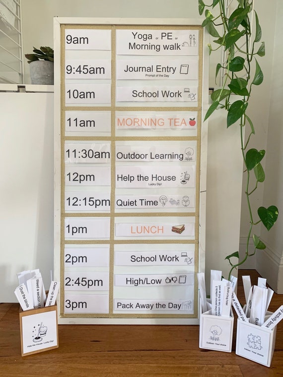 Homeschool Routine/ Chart/ Planner for Primary School Students