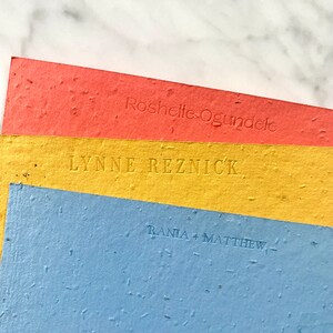 Gepersonaliseerde briefpapier met basispapier | Plantbaar papier met wilde bloemen, milieuvriendelijk, biologisch afbreekbaar, notitiekaarten, semi-custom, A2, kraft enveloppen