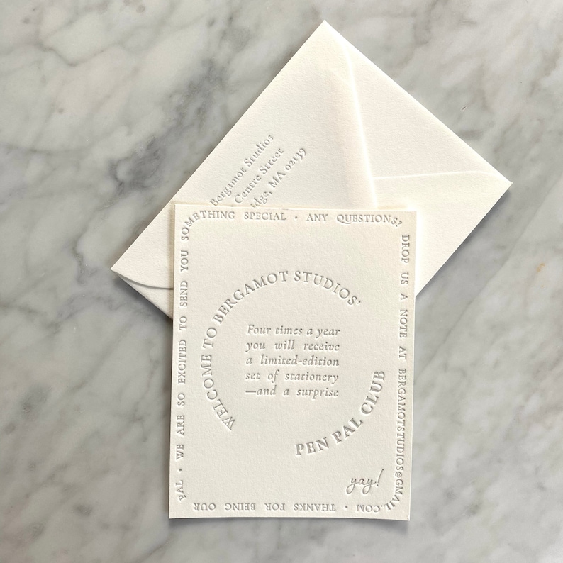Pen Pal Club | Stationery Subscription, Letterpress, Notecards, Gift, Snail Mail bild 8