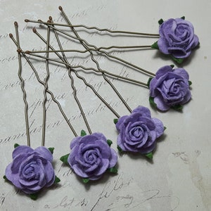 Purple rose hair accessories deals