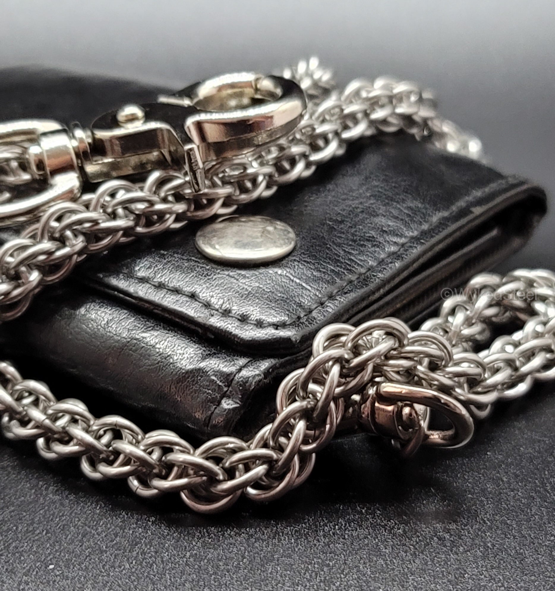 Skull Wallet Chain | Hellride - Galvanized Stainless | Sanity Jewelry 21 Inches