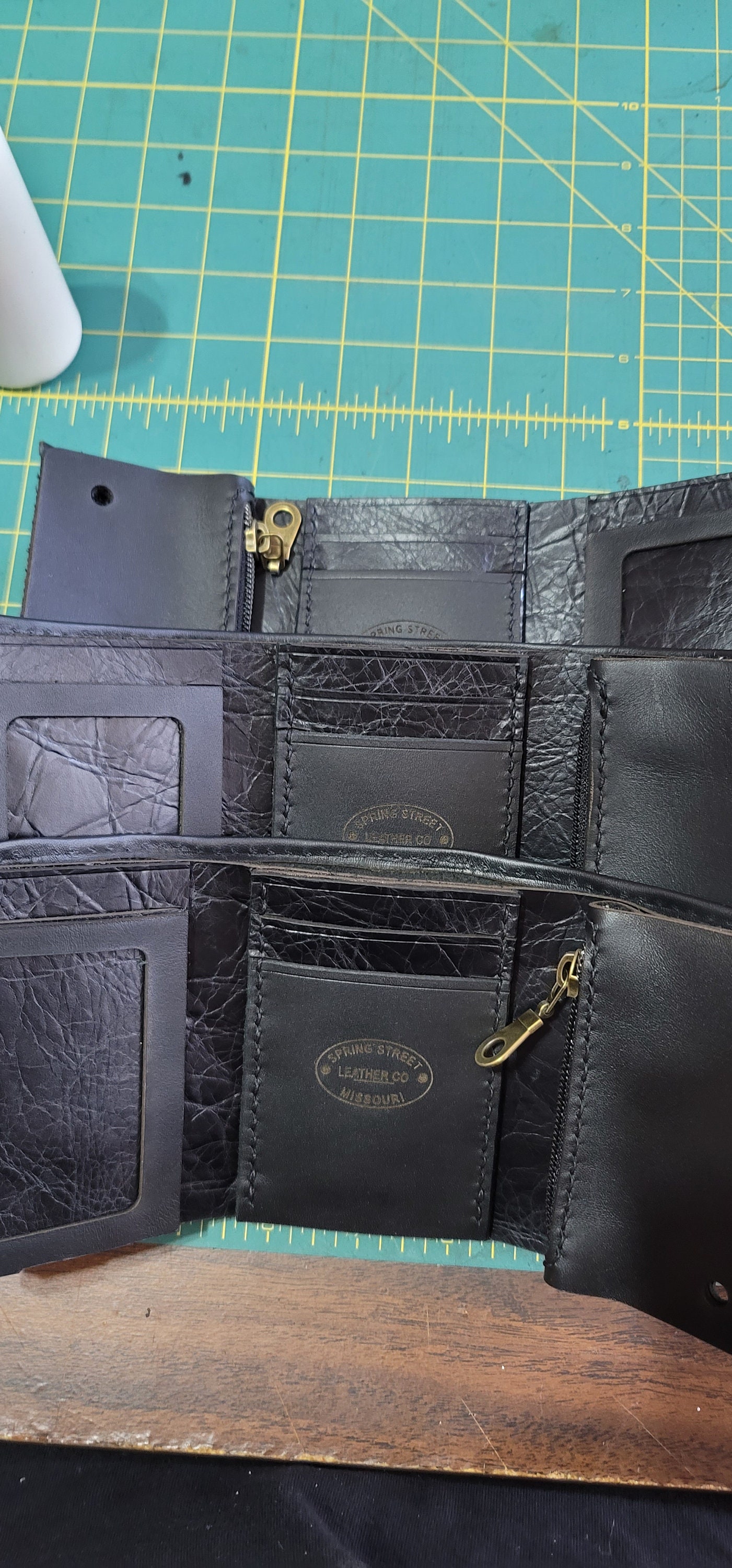 4.5 Inch Trifold Snap Wallet Pattern snap Wallet Pattern Leather