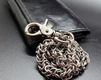 Stainless Steel Byzantine Wallet Chain | Biker Chainmaille Jewelry