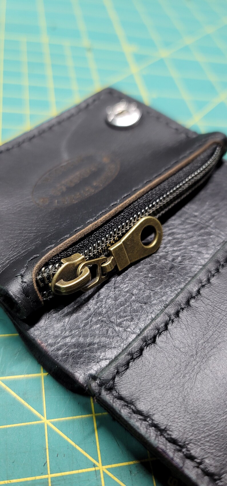 4.5 Inch Trifold Snap Wallet Pattern snap Wallet Pattern Leather