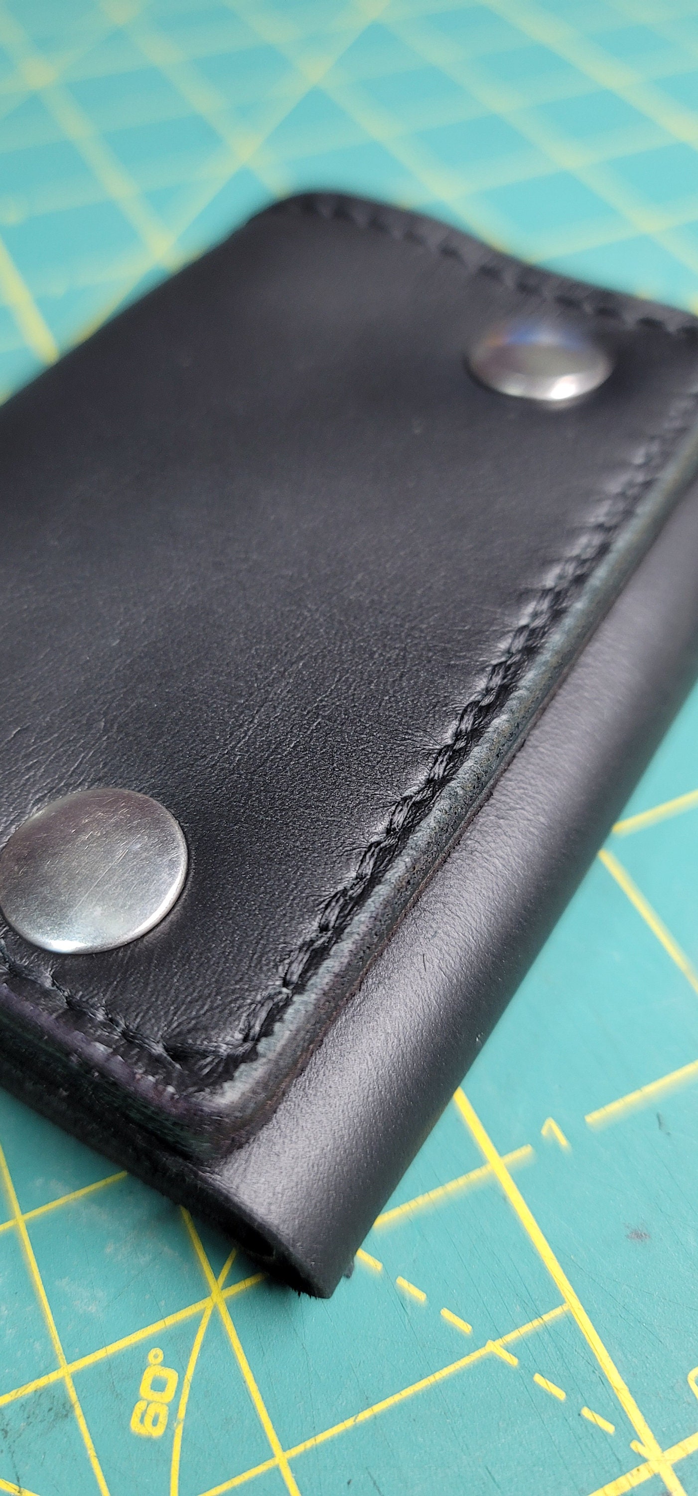 4.5 Inch Trifold Snap Wallet Pattern snap Wallet Pattern Leather