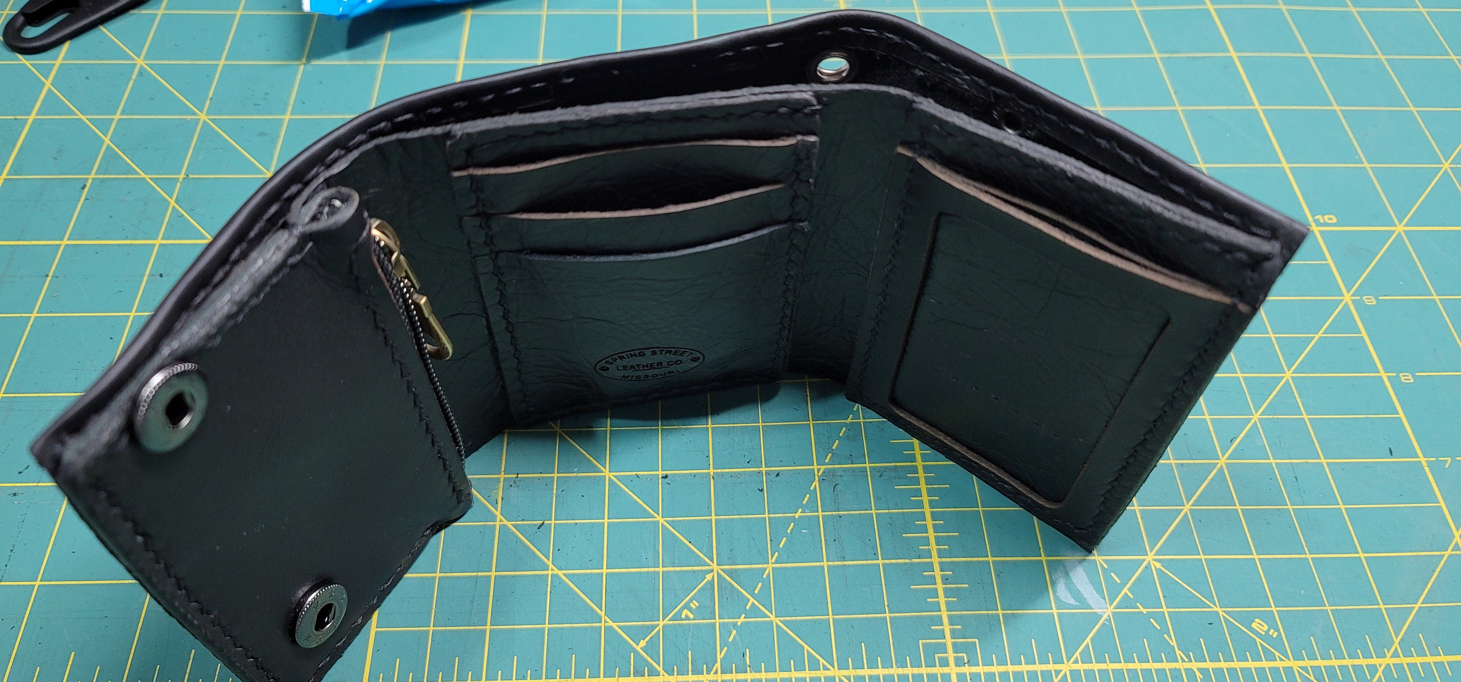 4.5 Inch Trifold Snap Wallet Pattern snap Wallet Pattern Leather