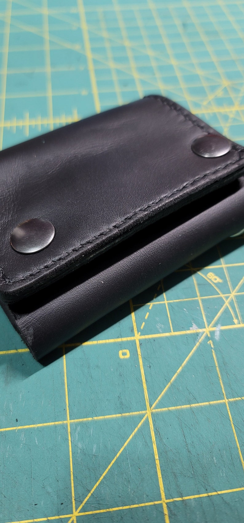 4.5 Inch Trifold Snap Wallet Pattern snap Wallet Pattern Leather