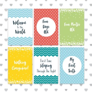 39 PRINTABLE Baby Milestone Cards - The First Year