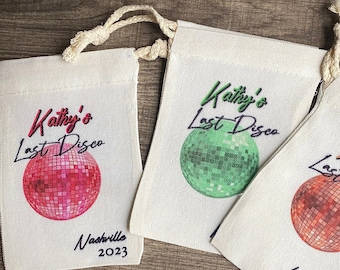 Last Disco Bachelorette Party Favor Bag: Disco Cowgirl Theme