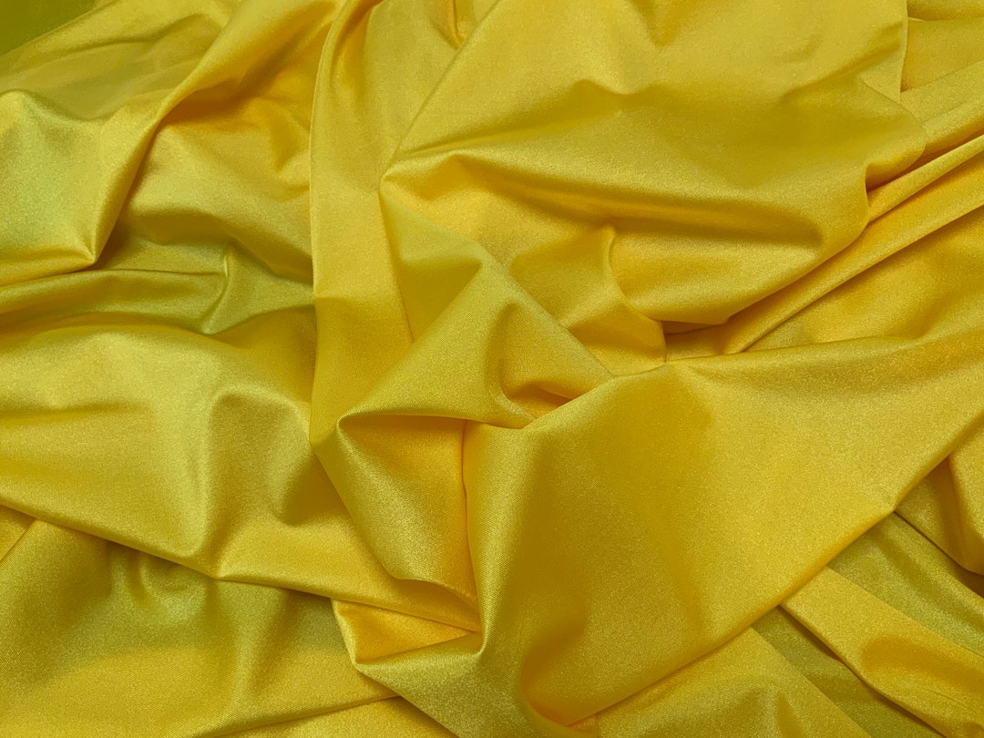 Yellow Stretch Fabric High Quality Swimsuit, Bikini, Beachwear, Workout