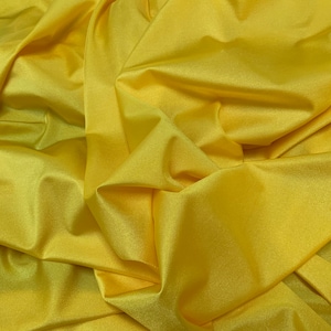 Tissu extensible jaune maillot de bain de haute qualité, bikini, vêtements de plage, entraînement, leggings, tissu coupé à la longueur 1/2 yard