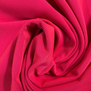 Textured pink Matte 4 way Stretch Nylon Spandex Good Quality  Swimsuit Bikini Swimwear Fabric 1/2  Meter