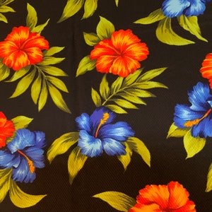 Artistic Floral Textured Swim Suit Fabric  bikini, workout, swimwear, 4-way stretch,Cut to Length 1/2 Yard