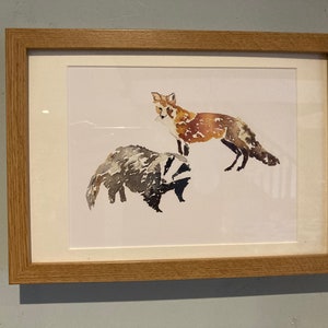 Watercolour framed art print
