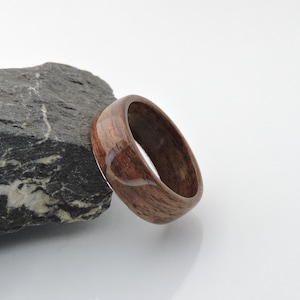 Handmade Walnut Wood Ring Bentwood Ring Wooden Ring Natural Wood Band