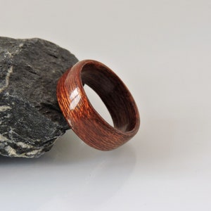 Mahogany Handmade wood Ring - Wooden Ring  - Natural Wood Band - Eco-friendly -