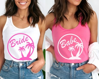 Malibu Barbie Bachelorette Tanks, Bachelorette Group Tank, Barbie Bachelorette Party Supplies, Beach Bachelorette Party, San Diego Bach,