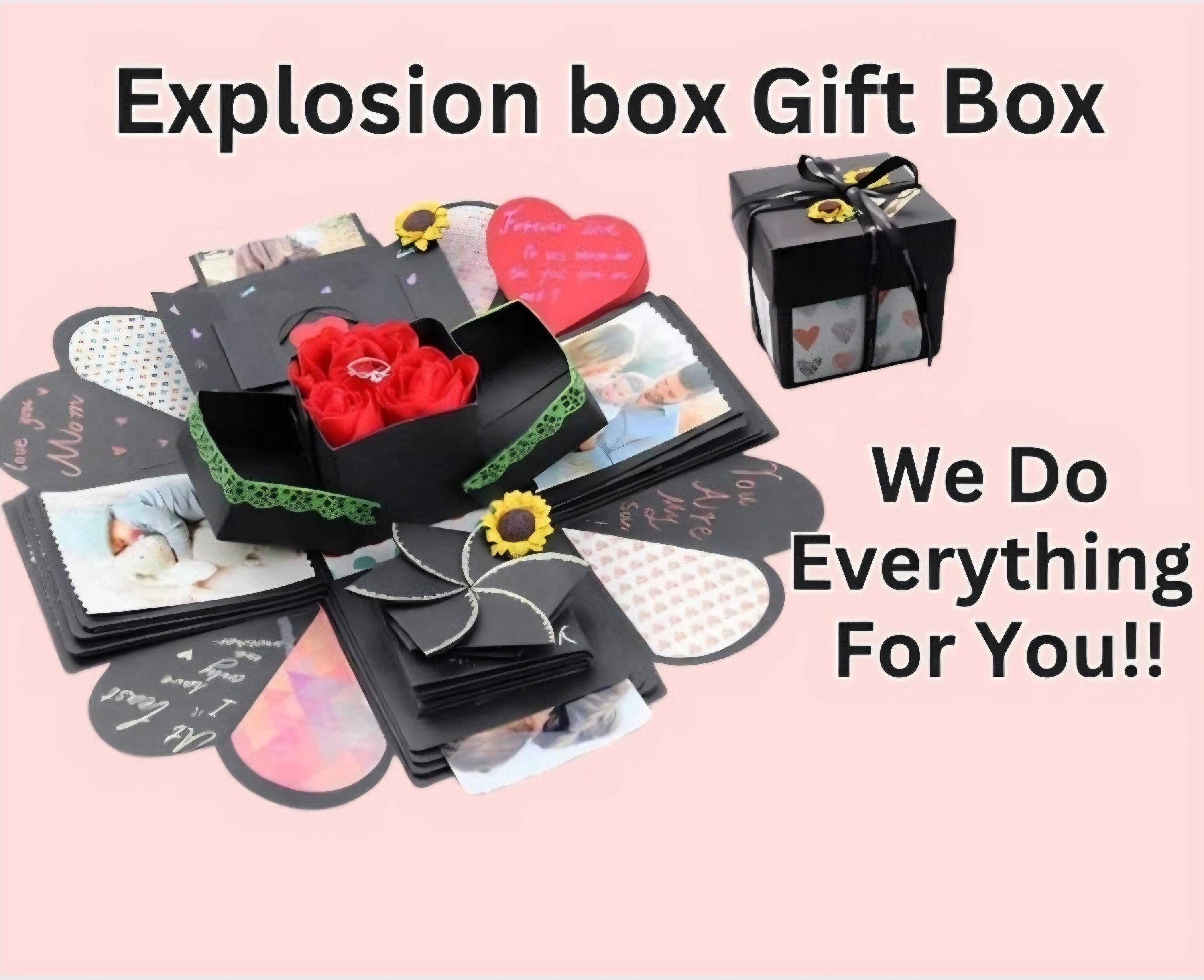 Gift Boxes Simple Explosion Box For Boyfriend Diy Explosion Box With Flying  Butterflies Diy Explosion Box