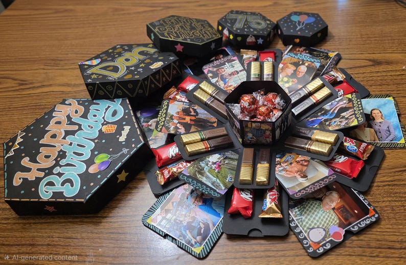 Custom Surprise Reveal Box Explosion Box Pop-up Photo Album Gift Box ...