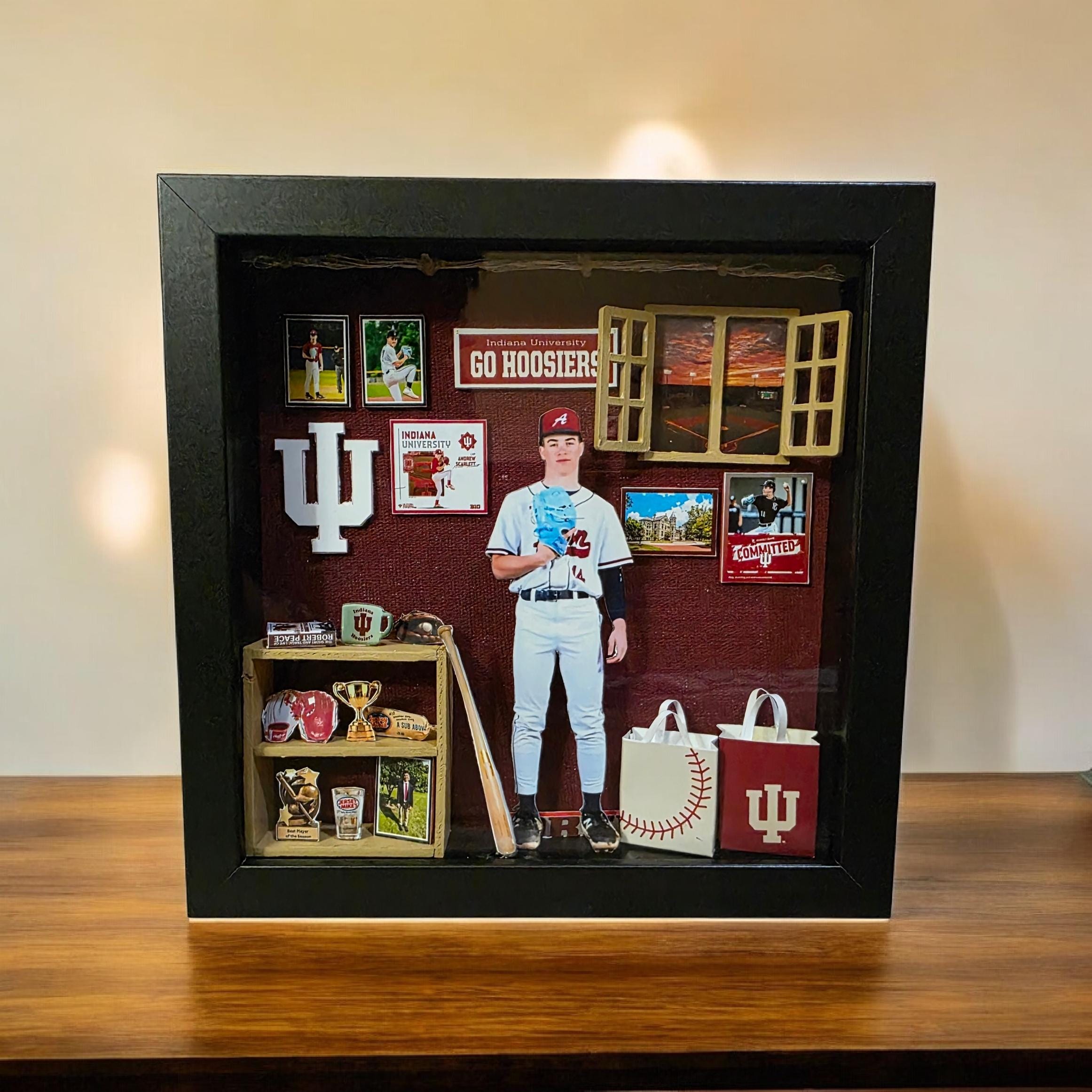 Shadow Box Frame Grad Custom Graduation Shadow Box Personalized College Graduate Gift ...