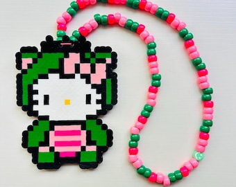 Hello Kitty Perler Necklaces
