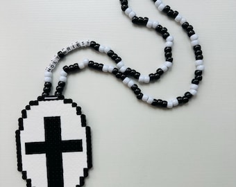 Holy Priest Perler Necklace