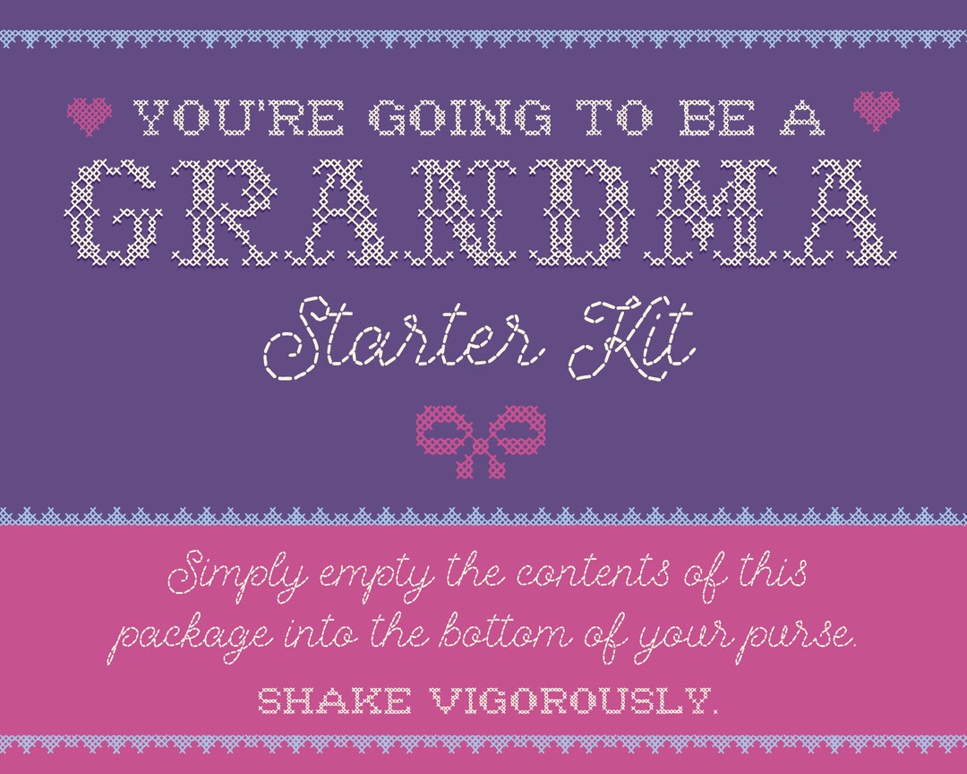 You're Going to Be Grandma Starter Kit Etsy