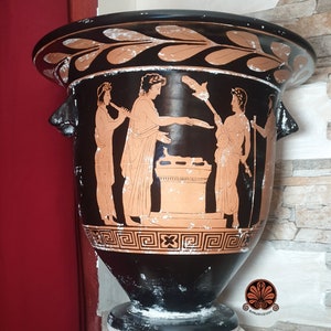 Reproduction Attic red-figure bell-shaped krater. Height 41cm. image 6