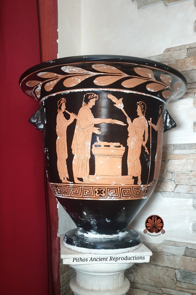 Reproduction Attic red-figure bell-shaped krater. Height 41cm. image 6