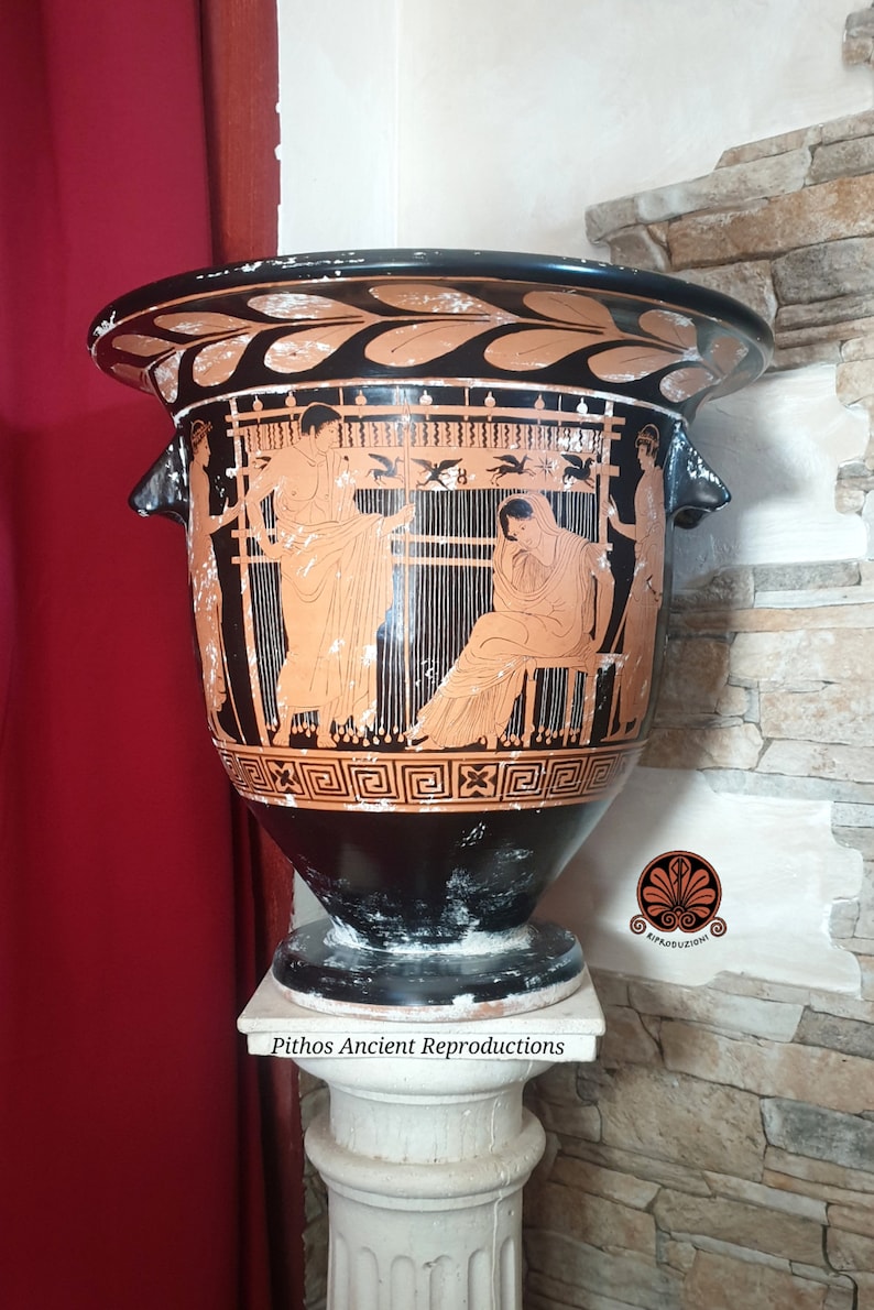 Reproduction Attic red-figure bell-shaped krater. Height 41cm. image 1