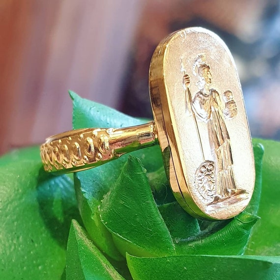 Brass sale signet ring