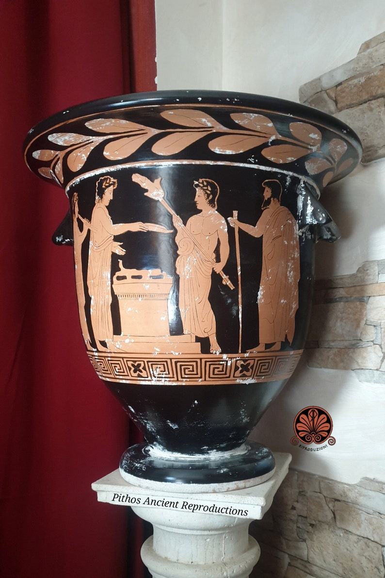 Reproduction Attic red-figure bell-shaped krater. Height 41cm. image 5